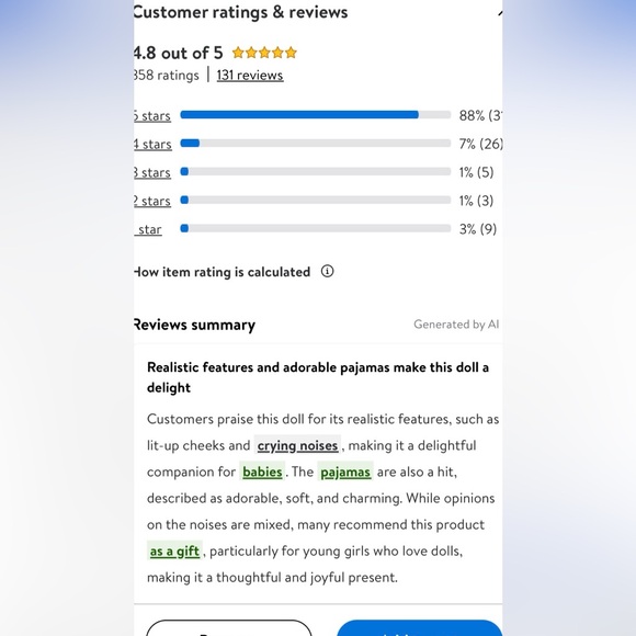 Baby’s toy LED LIGHT UP DOLL!! Sleepytime dreamy cry baby!! 😭 - Picture 5 of 16